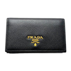 Prada Card Case Business Saffiano Leather Black