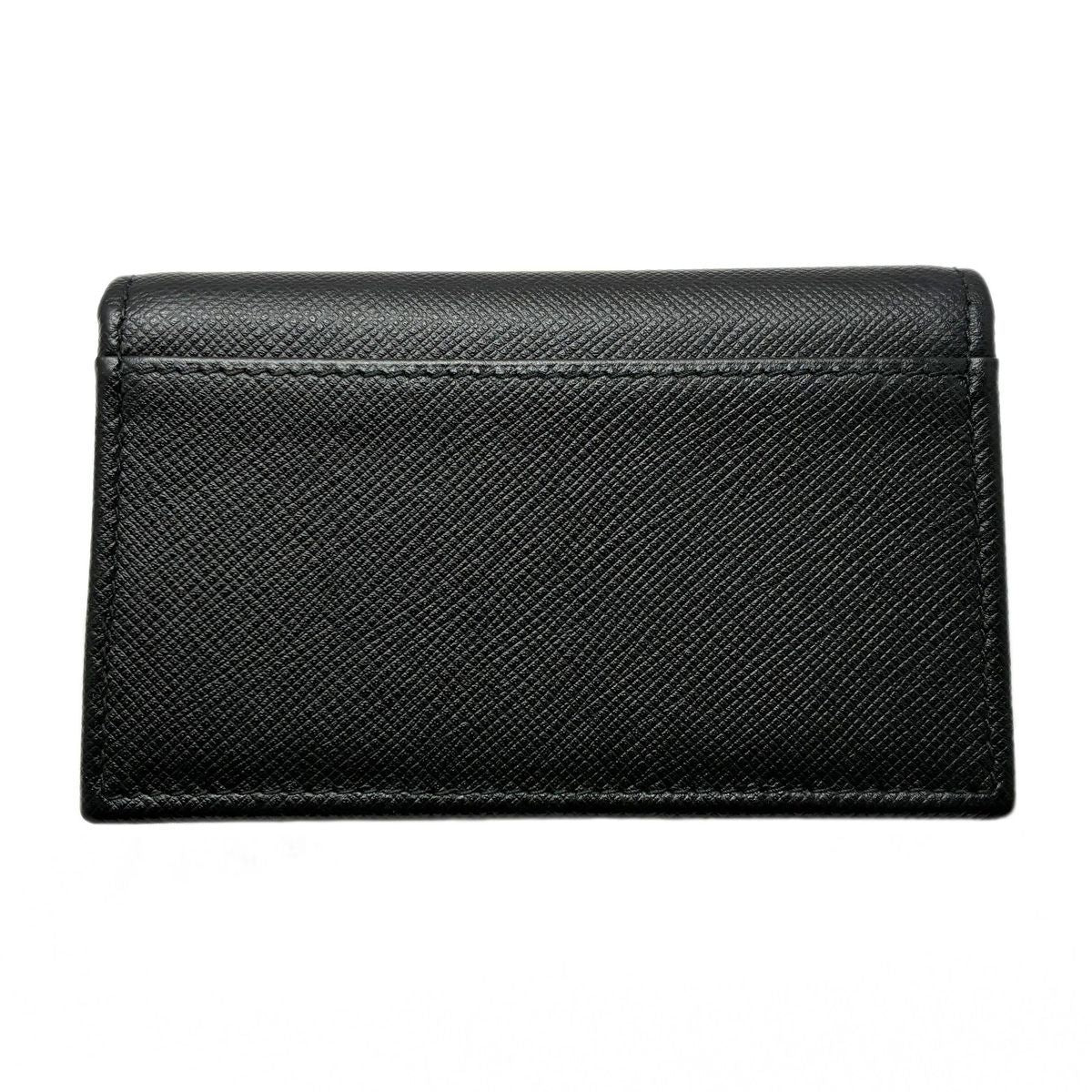 Prada Card Case Business Saffiano Leather Black — view 2