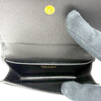 Prada Card Case Business Saffiano Leather Black — view 8