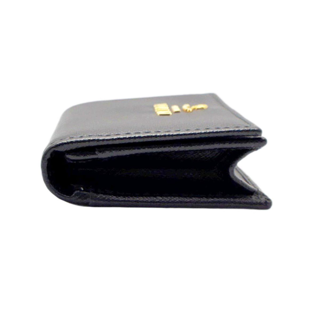 Prada Card Case Business Saffiano Leather Black — view 6