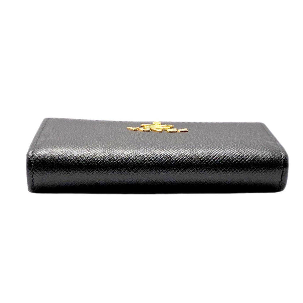 Prada Card Case Business Saffiano Leather Black — view 5