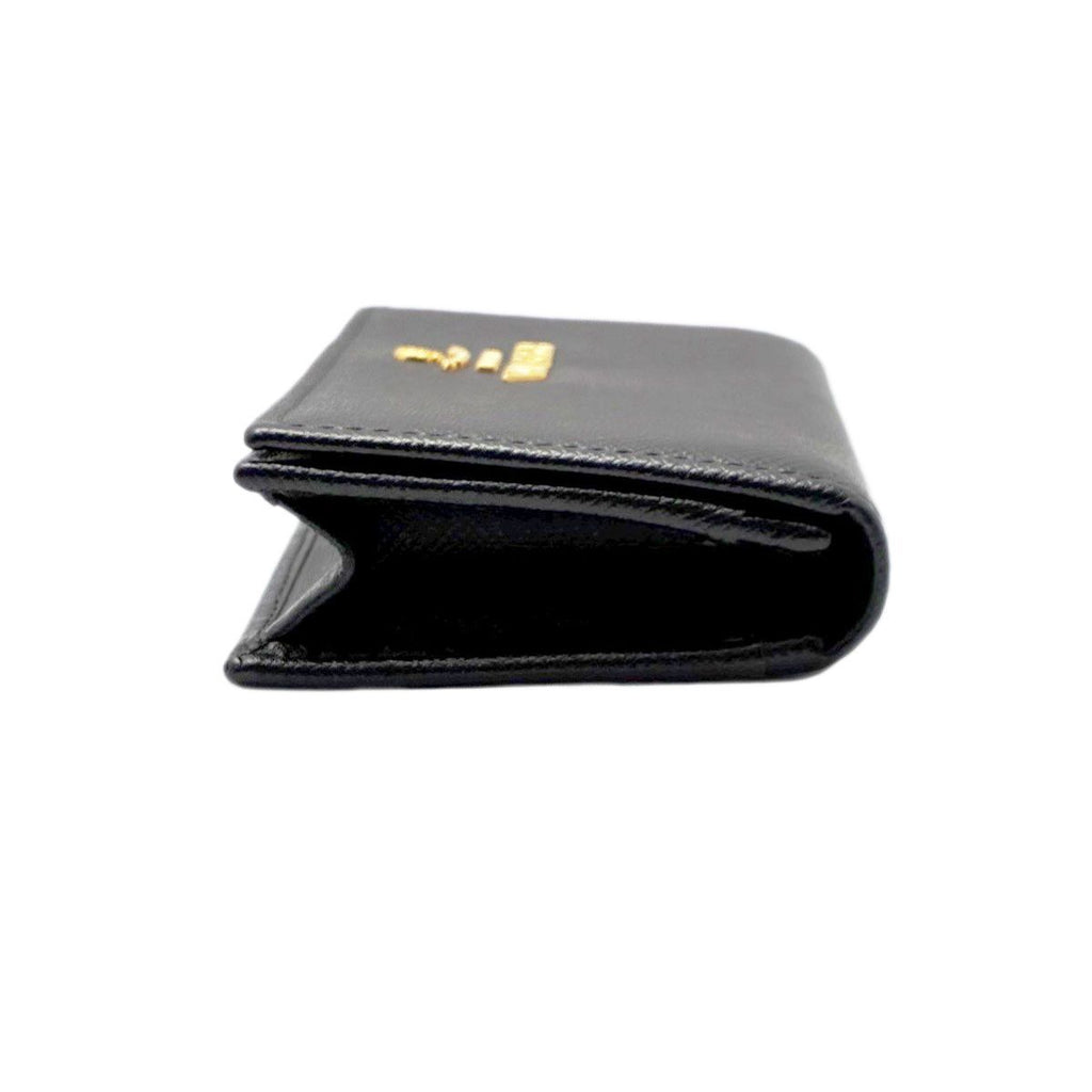 Prada Card Case Business Saffiano Leather Black — view 4