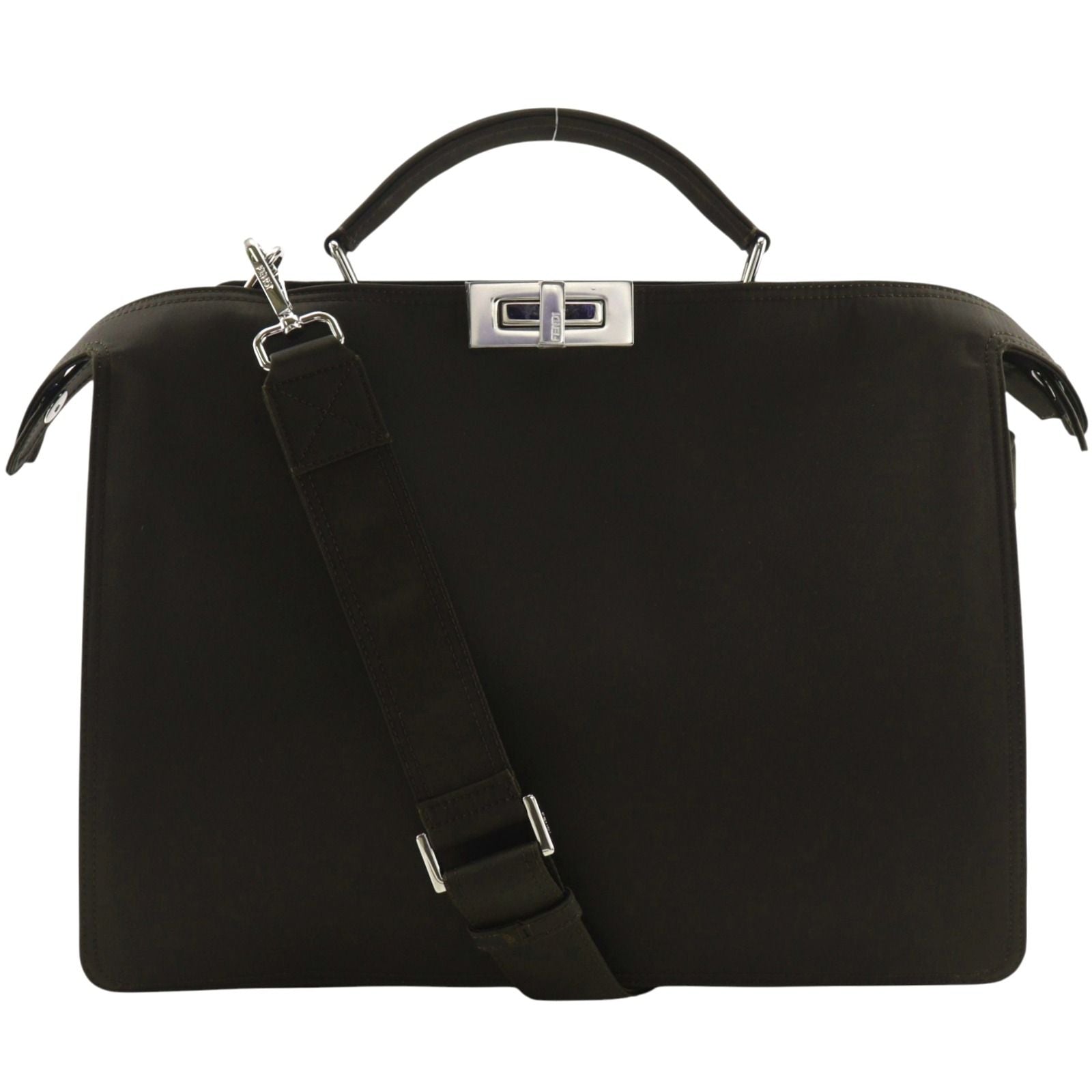 Fendi Peekaboo Ic You 2-Way Shoulder Bag Nylon Brown Business