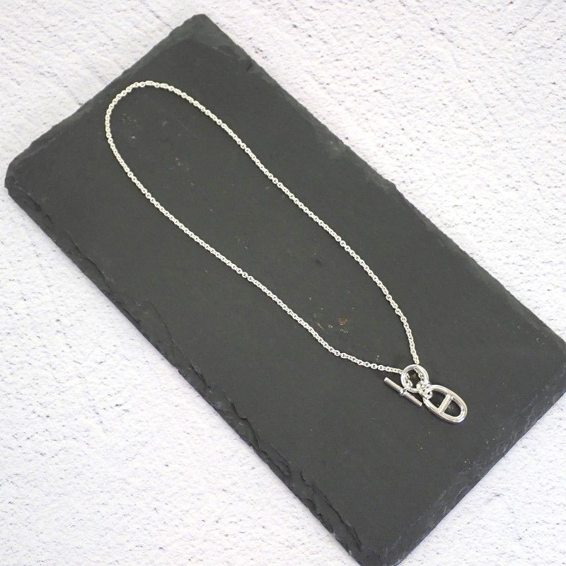 Hermes Amulet Chaine D'ancre Pendant 925 Sterling Silver