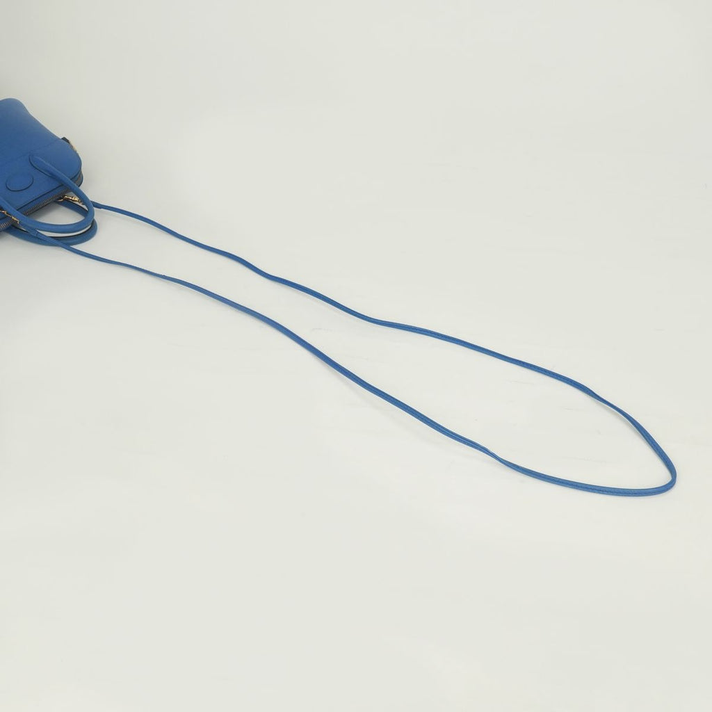 Hermes Bolide Mini 16 Shoulder Bag Courchevel Blue France Bleu Gold 2-Way — view 5