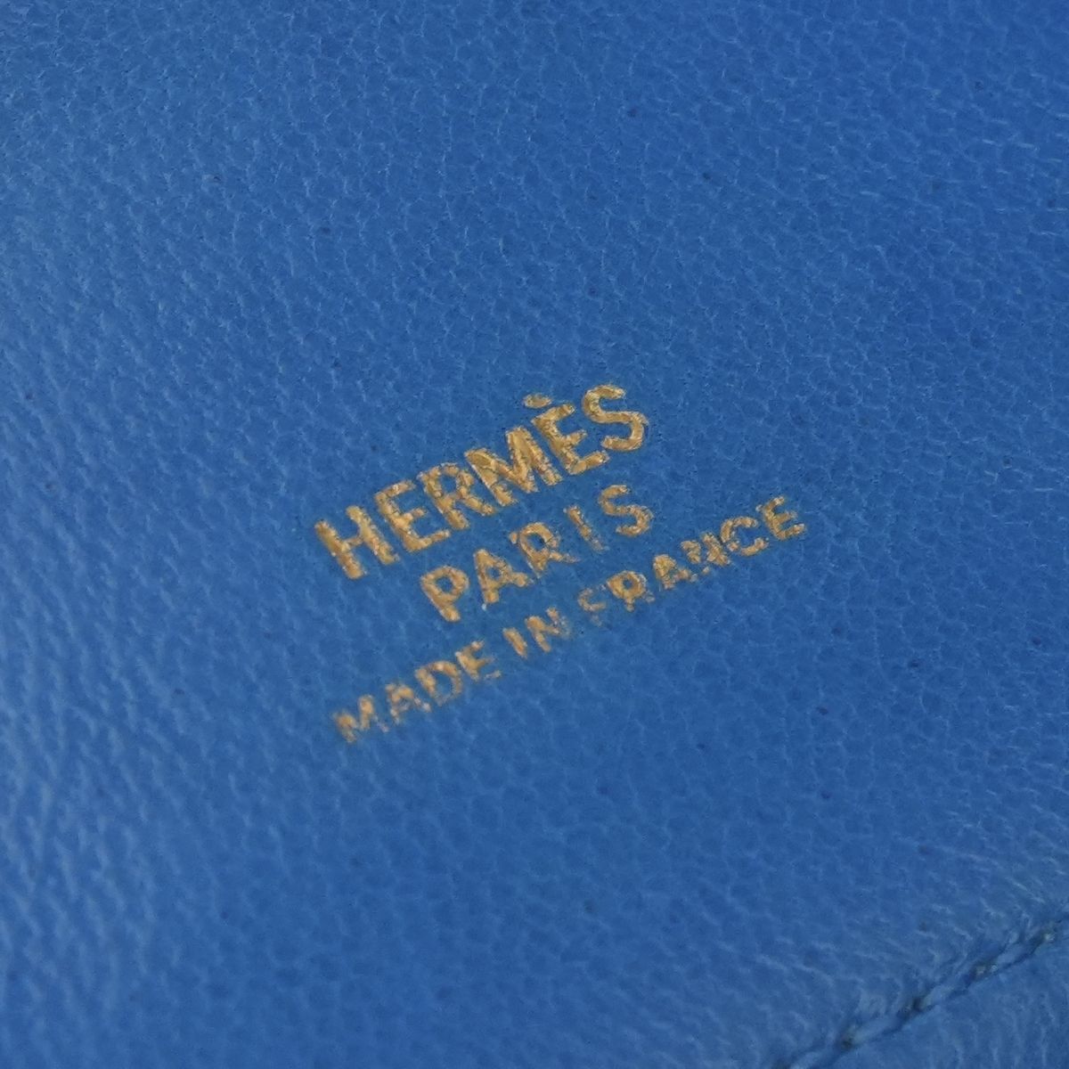 Hermes Bolide Mini 16 Shoulder Bag Courchevel Blue France Bleu Gold 2-Way — view 8