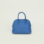 Hermes Bolide Mini 16 Shoulder Bag Courchevel Blue France Bleu Gold 2-Way