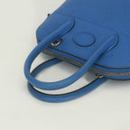 Hermes Bolide Mini 16 Shoulder Bag Courchevel Blue France Bleu Gold 2-Way — view 4