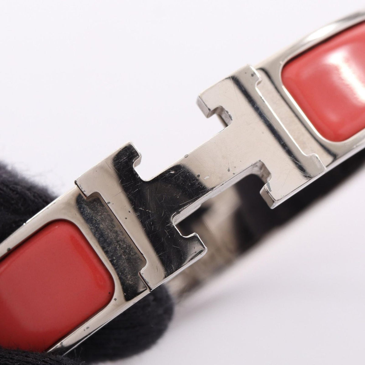 Hermes Bangle Click Stainless Steel Bracelet — view 8