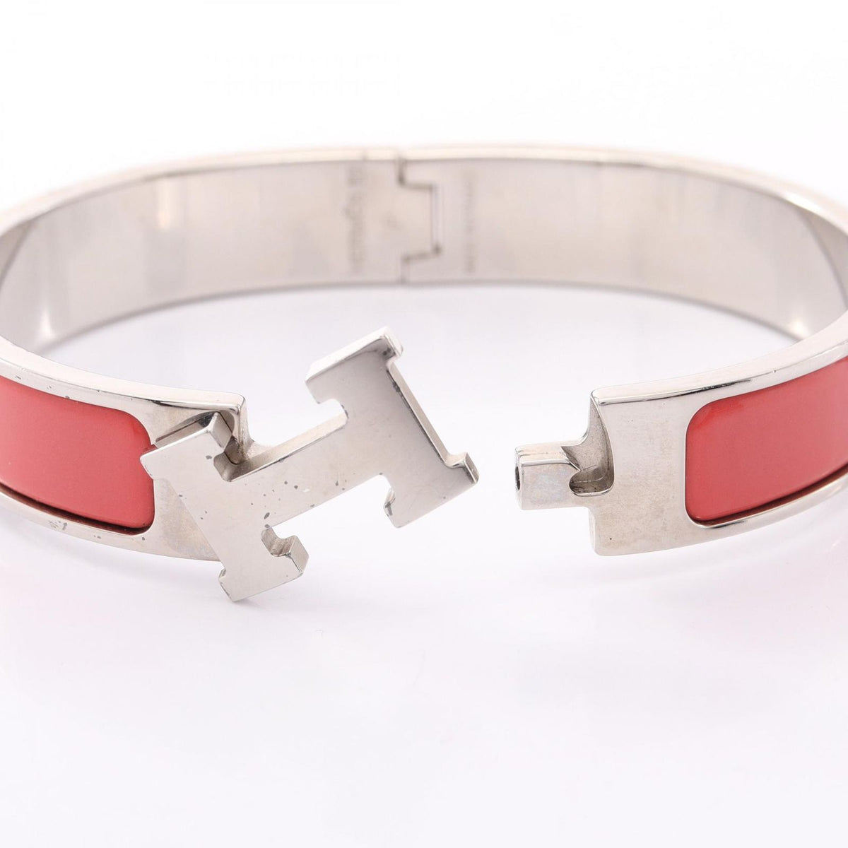 Hermes Bangle Click Stainless Steel Bracelet — view 3