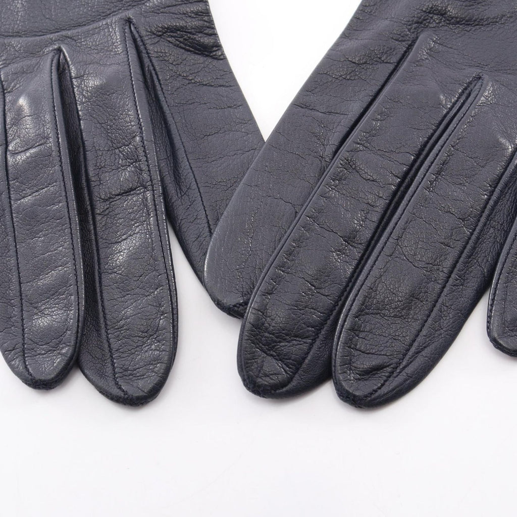 Hermes Gloves Logo Leather — view 6