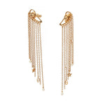 Dior Earrings Chain Gold — view 2