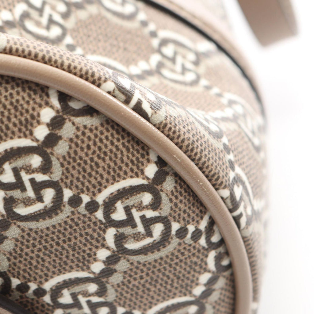 Gucci Handbag GG Shadow 2-Way Beige White Brown Canvas Leather — view 7