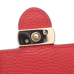 Gucci Shoulder Bag Interlocking Red Leather Chain Wallet — view 5