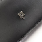 Gucci Shoulder Bag Petit GG 2-Way Black Leather Small Chain — view 5