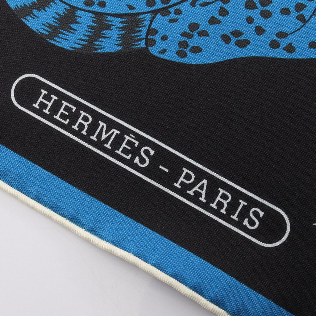 Hermes Scarf Echarpe de Soie les Leopards Silk — view 5