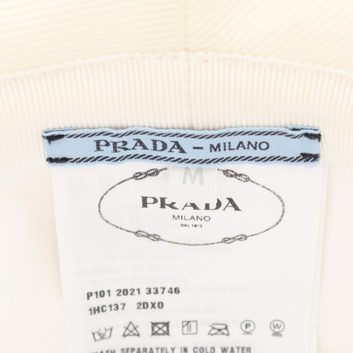Prada Hat Logo Pile Bucket — view 4