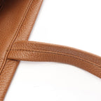 Prada Tote Bag Triangle Logo Brown Leather — view 8