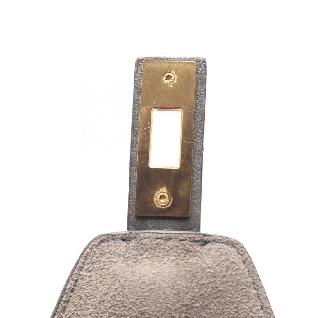 Celine Shoulder Bag Soft 16 Dark Gray Leather Saise — view 5