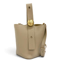 Loewe Pe Bucket Bag Mini Leather Gramgram 2-Way Beige Gold