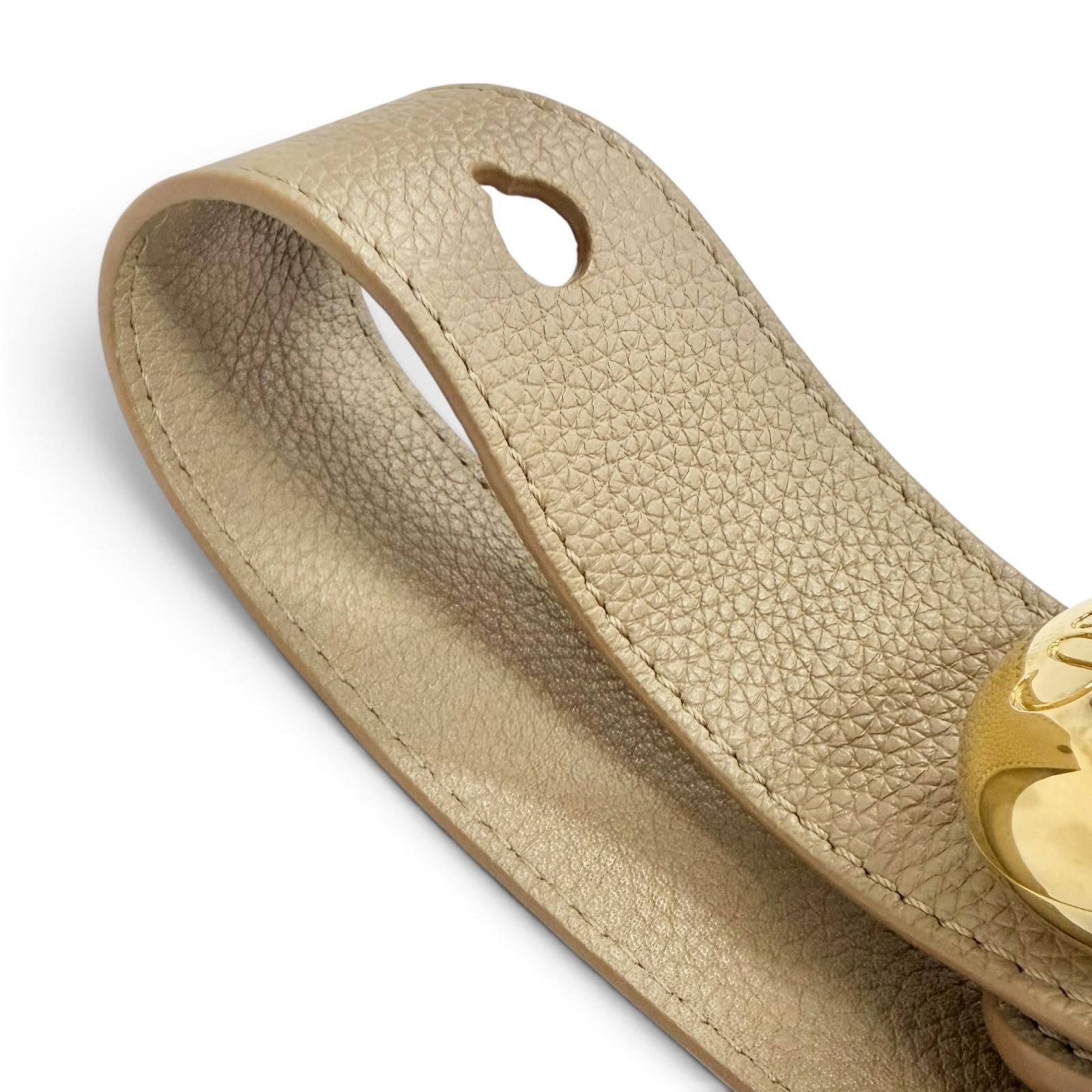 Loewe Pe Bucket Bag Mini Leather Gramgram 2-Way Beige Gold — view 8