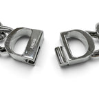 Dior Om CD Icon Chain Link Necklace Silver — view 5