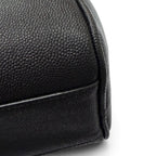 Saint Laurent Paris Grain Calfskin Logo Travel Pouch Clutch Black — view 7