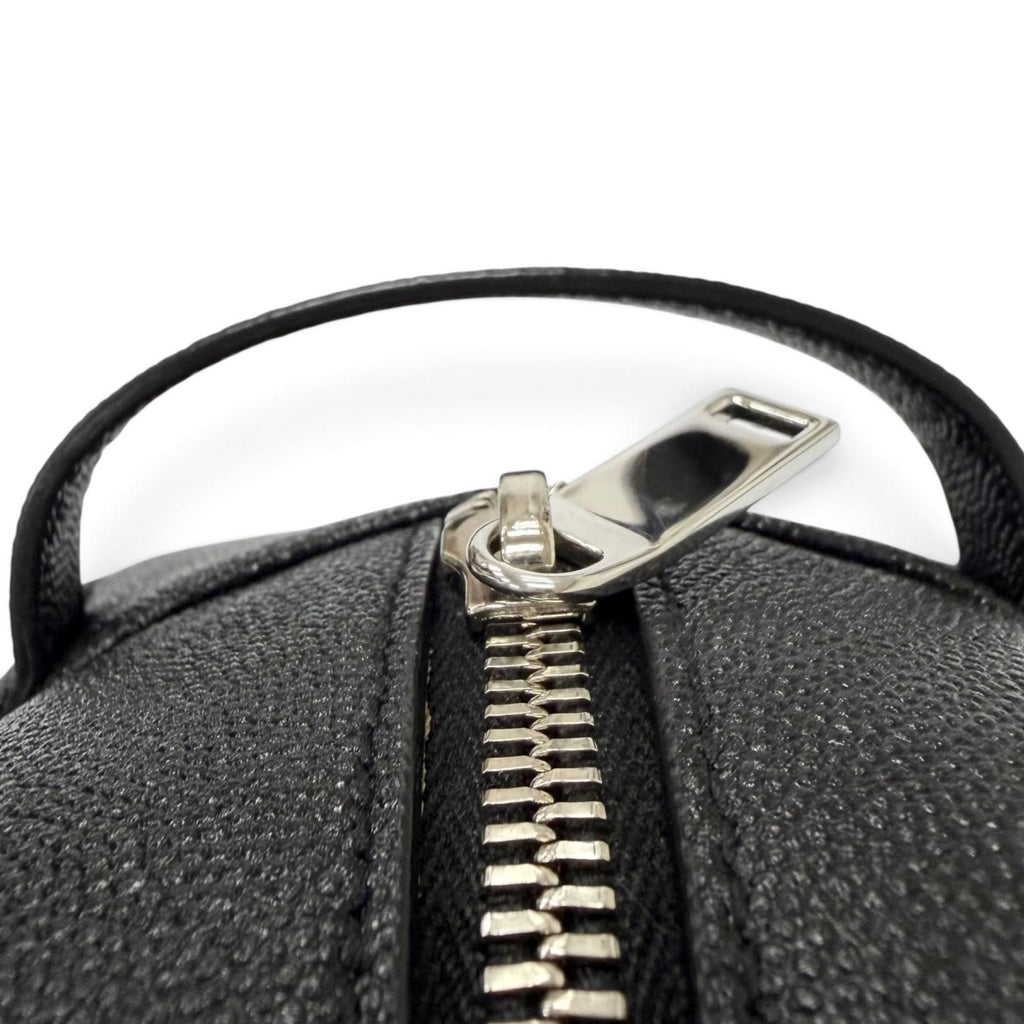Saint Laurent Paris Grain Calfskin Logo Travel Pouch Clutch Black — view 8