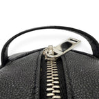 Saint Laurent Paris Grain Calfskin Logo Travel Pouch Clutch Black — view 8