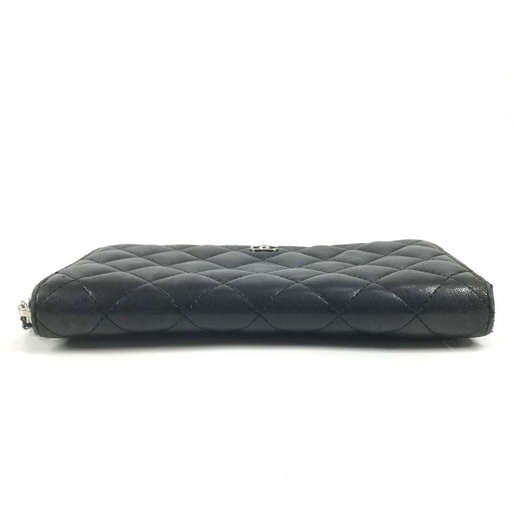 Chanel Wallet CC Logo Quilted Leather Black — view 5