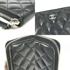Chanel Wallet CC Logo Quilted Leather Black — view 7