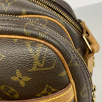 Louis Vuitton Shoulder Bag Monogram Reporter PM Brown — view 8