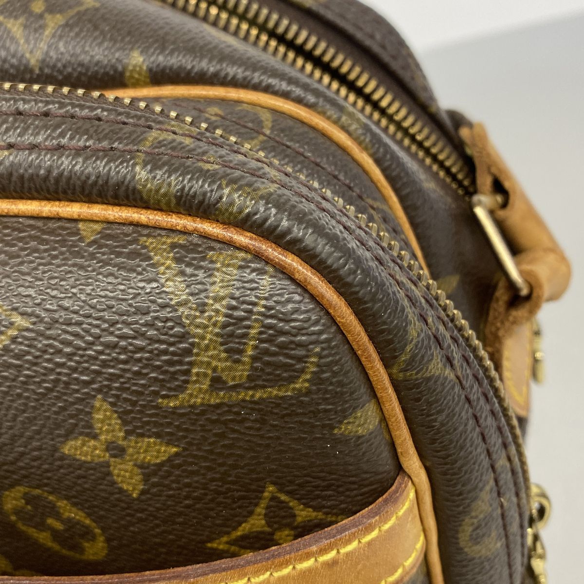 Louis Vuitton Shoulder Bag Monogram Reporter PM Brown — view 8