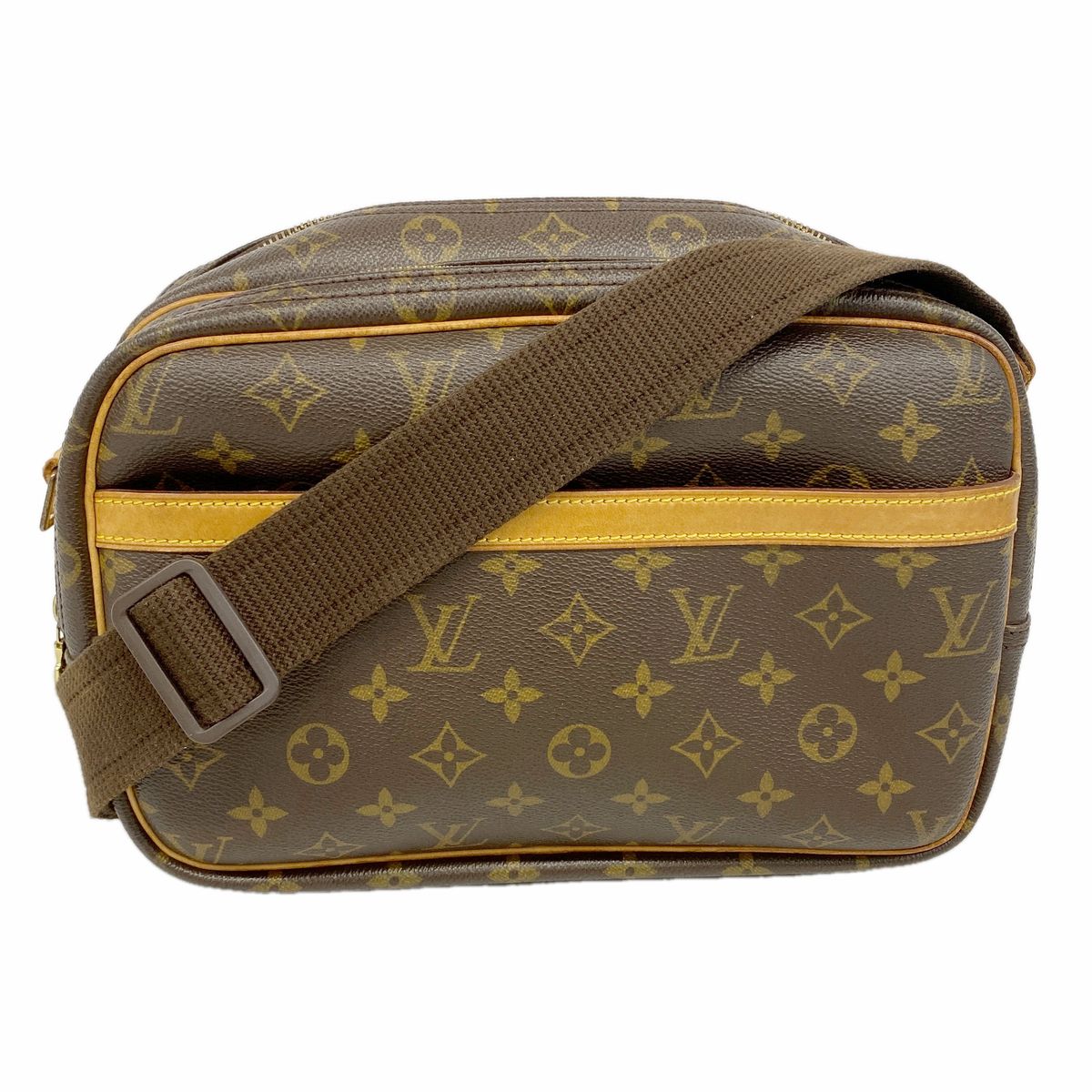 Louis Vuitton Shoulder Bag Monogram Reporter PM Brown
