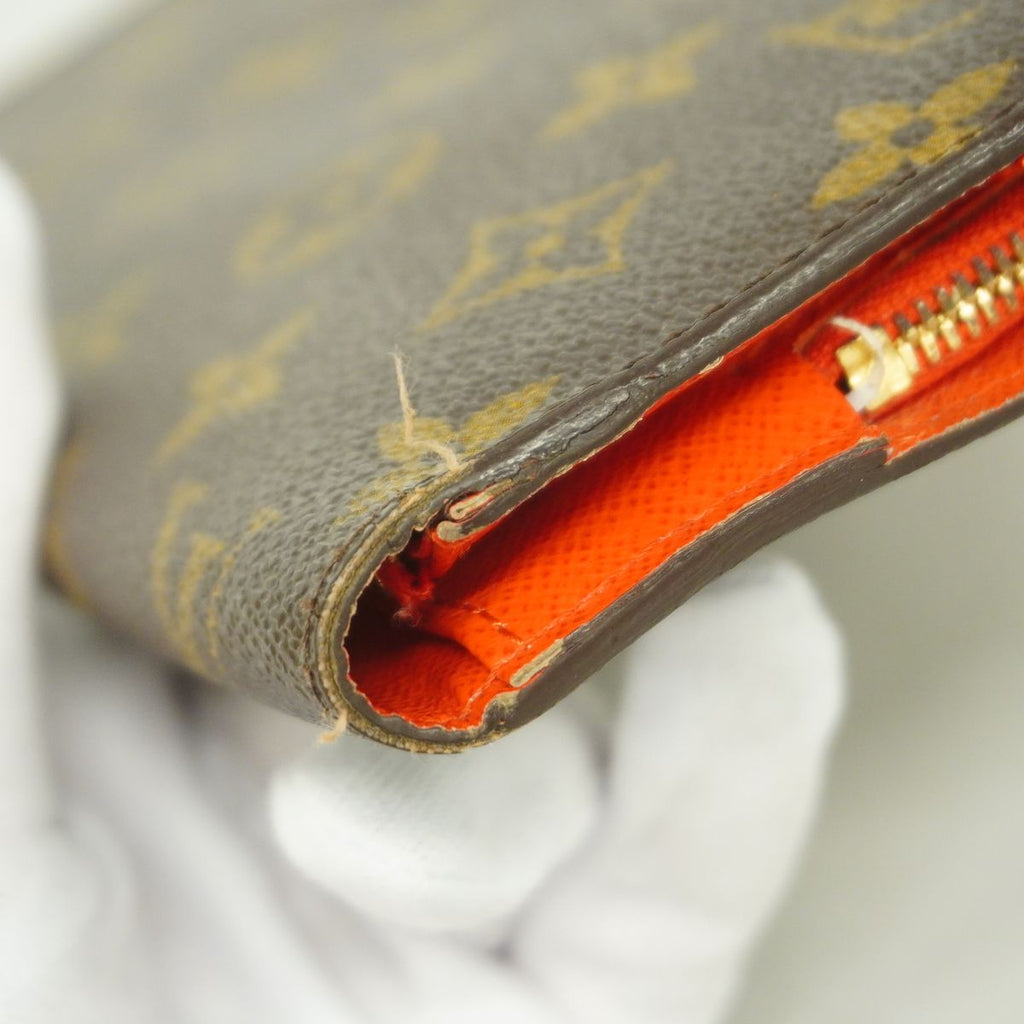 Louis Vuitton Wallet Monogram Portefeuille Insolite Brown Orange — view 6
