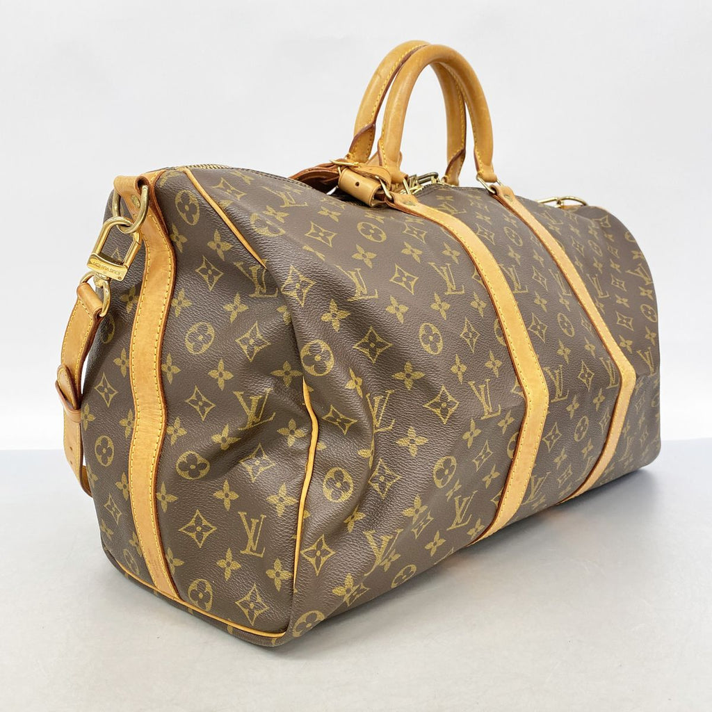Louis Vuitton Boston Bag Monogram Keepall Bandouliere 50 Brown — view 2