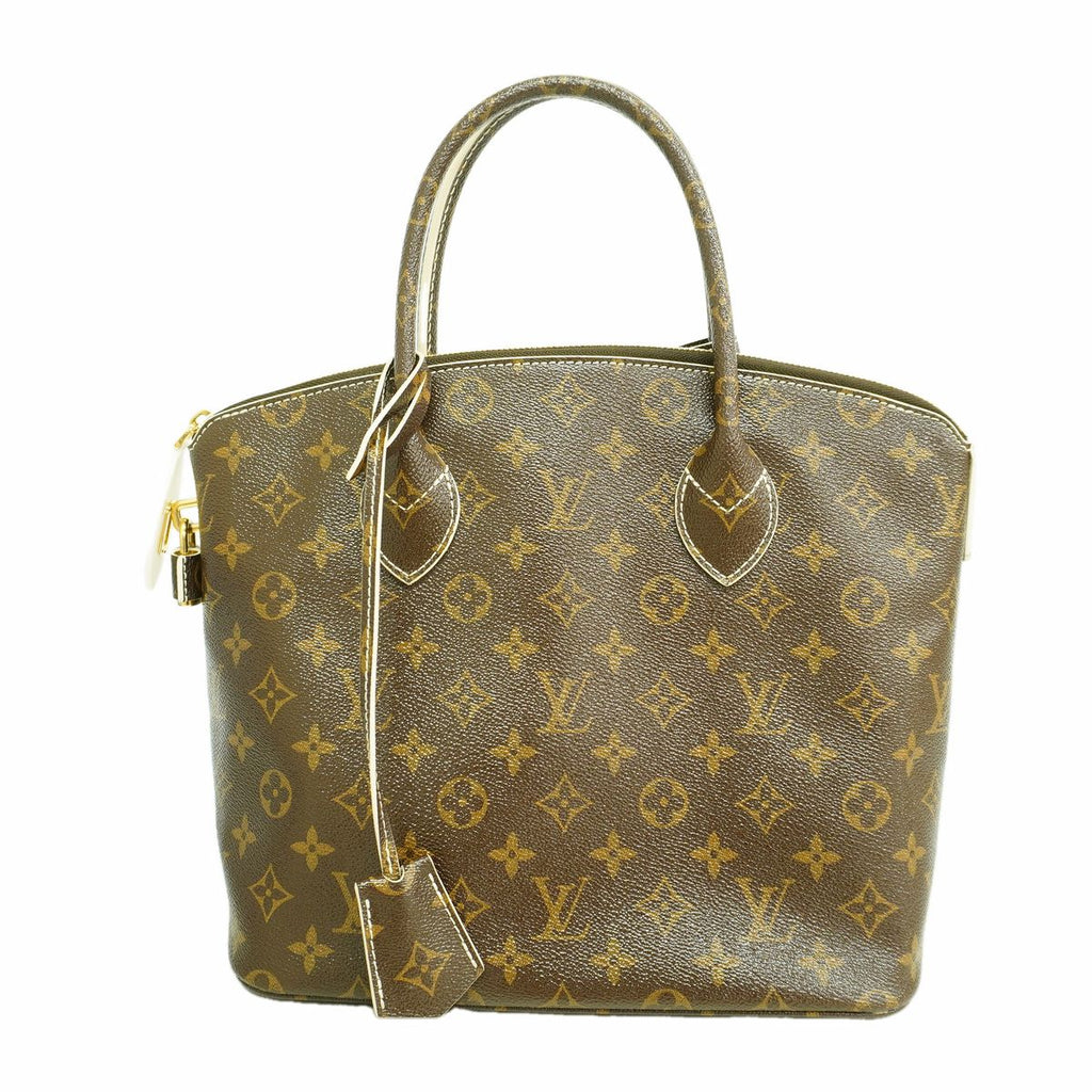 Louis Vuitton Handbag Monogram Shiny Lockit Brown