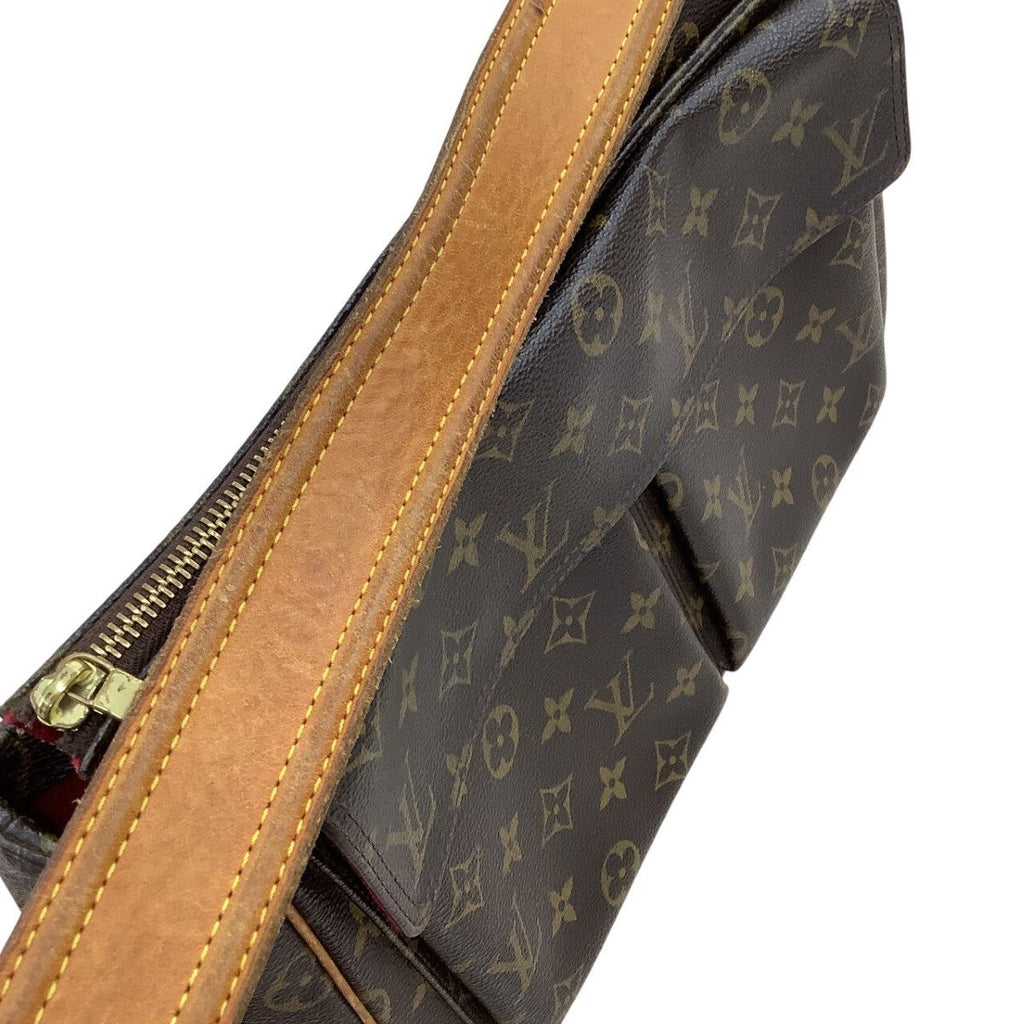 Louis Vuitton Monogram Viva Cite GM Shoulder Bag Brown — view 7