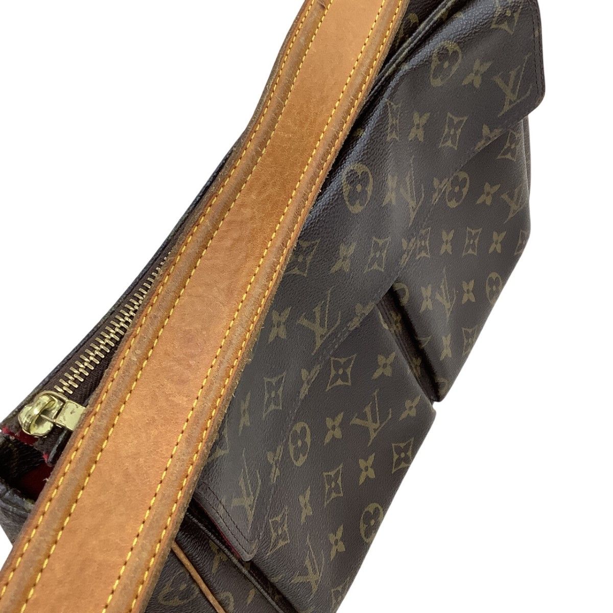 Louis Vuitton Monogram Viva Cite GM Shoulder Bag Brown — view 7