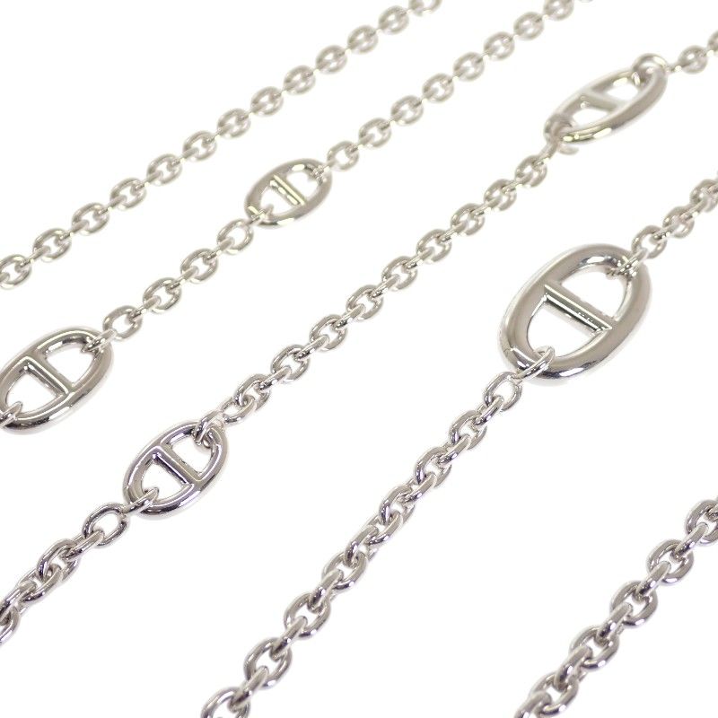 Hermes Farandole Long Necklace 925 Sterling Silver Creasing Sally Chaine — view 4