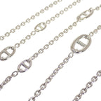 Hermes Farandole Long Necklace 925 Sterling Silver Creasing Sally Chaine — view 4