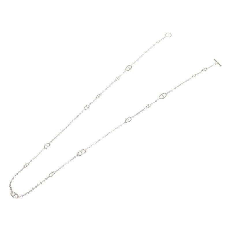Hermes Farandole Long Necklace 925 Sterling Silver Creasing Sally Chaine — view 3