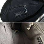 Chanel Quilted Camera Bag Chain Lambskin Plastic Black — view 8