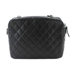 Chanel Quilted Camera Bag Chain Lambskin Plastic Black — view 3