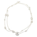 Hermes Farandole Long Necklace 160 925 Sterling Silver Creasing Sally Chaine