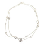 Hermes Farandole Long Necklace 160 925 Sterling Silver Creasing Sally Chaine