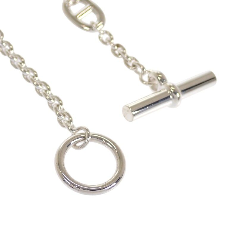 Hermes Farandole Long Necklace 160 925 Sterling Silver Creasing Sally Chaine — view 4