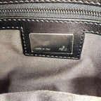 Fendi Zucchino Mamma Bucket Shoulder Bag Canvas Black Gunmetal — view 7