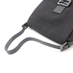 Fendi Zucchino Mamma Bucket Shoulder Bag Canvas Black Gunmetal — view 5
