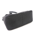Fendi Zucchino Mamma Bucket Shoulder Bag Canvas Black Gunmetal — view 4